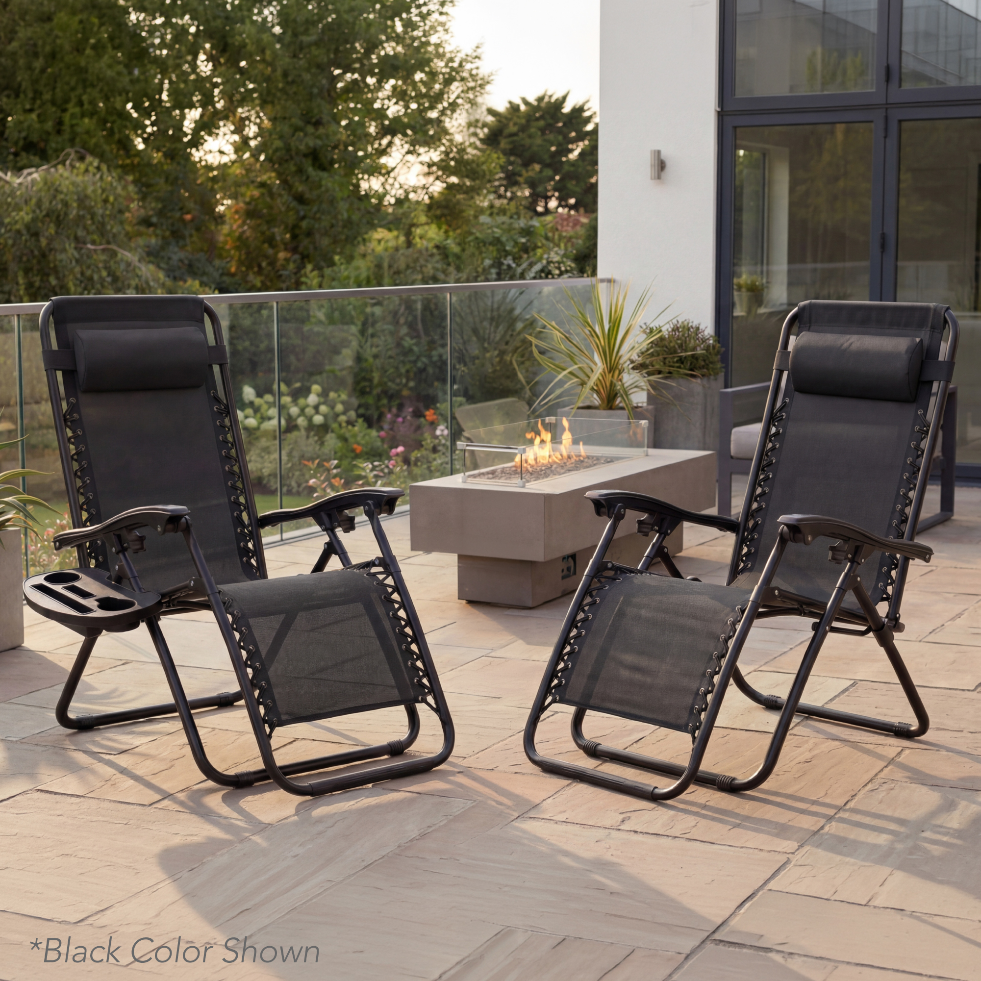 Best Choice Products Adjustable Zero Gravity Chair Recliners Cup Set of 2