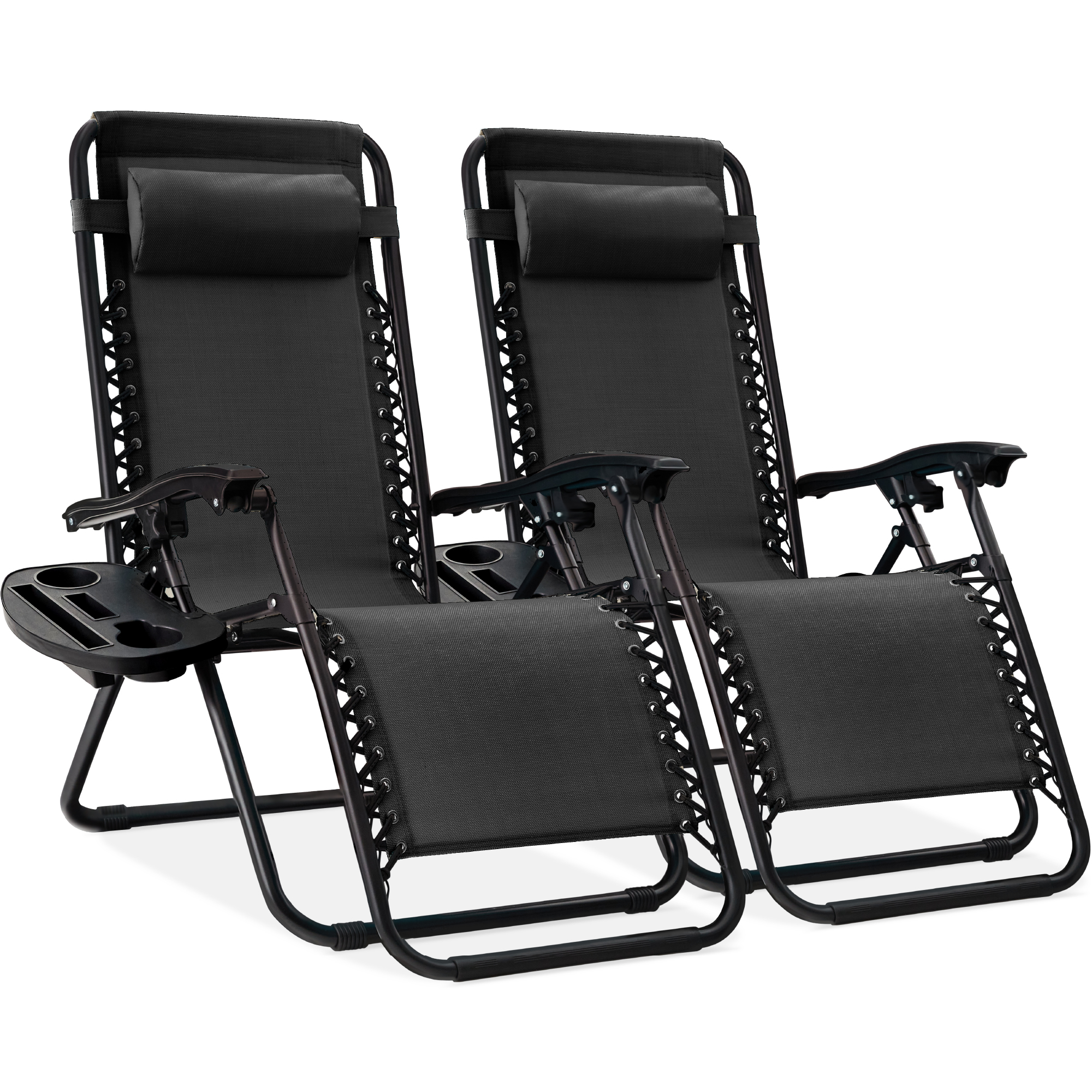 Best Choice Products Adjustable Zero Gravity Chair Recliners Cup Set of 2