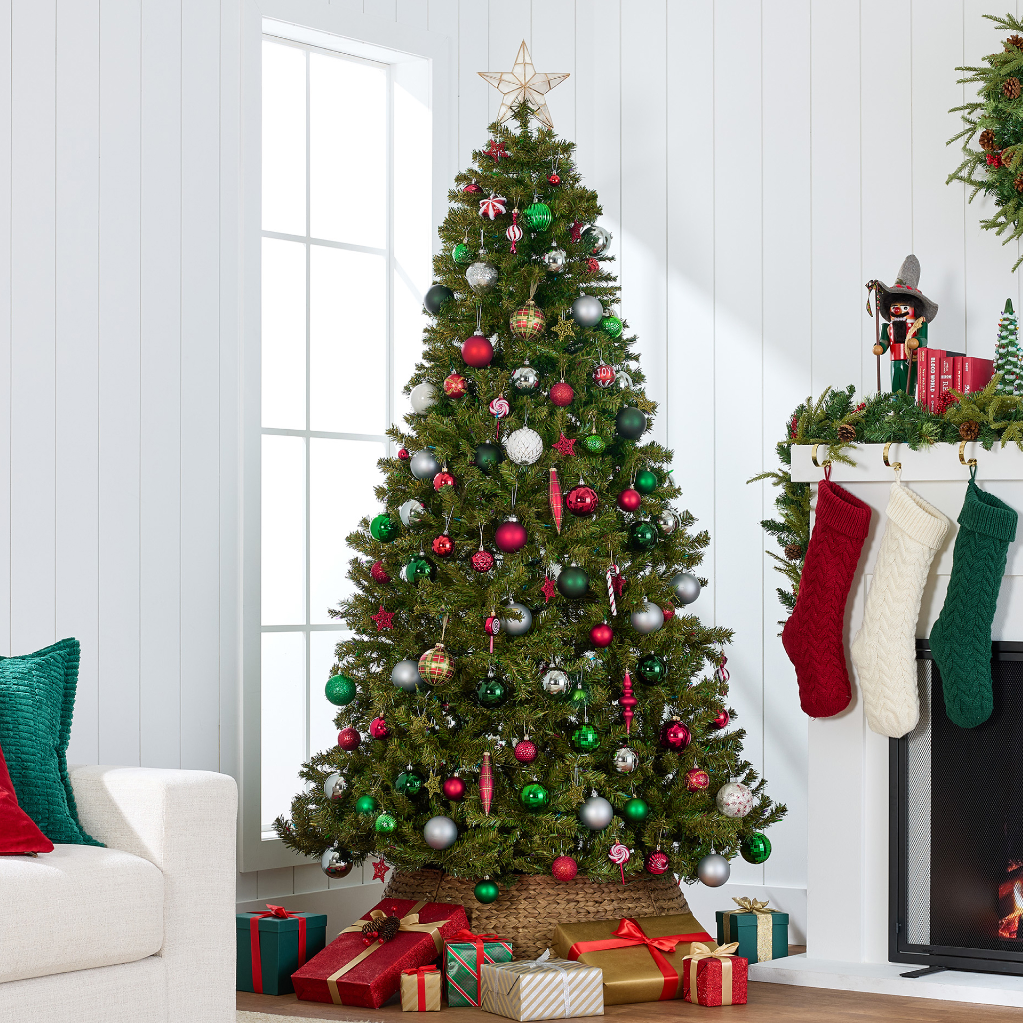 Best Choice Products Unlit Artificial Spruce Tree w/Easy Assembly Green