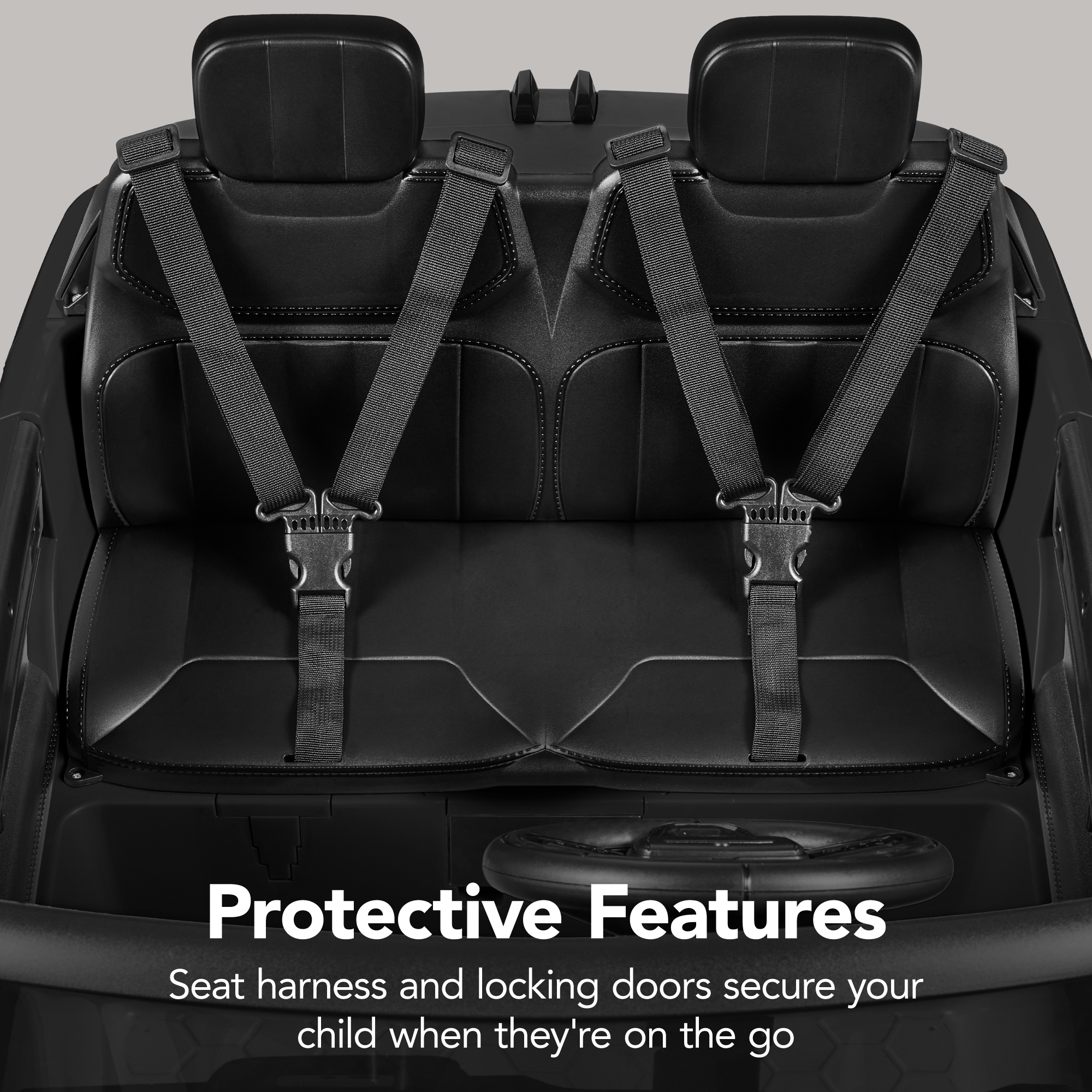 24V 2-Seater Licensed Range Rover Sport Ride-On Car w/ Parent Control ...