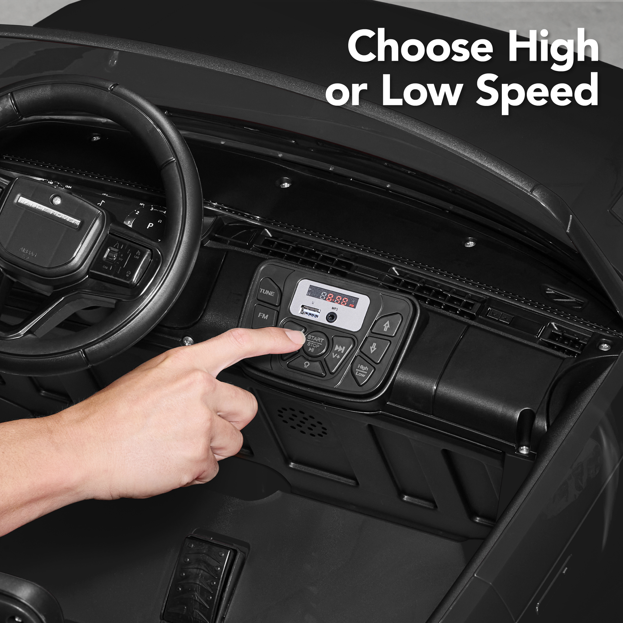 24V 2-Seater Licensed Range Rover Sport Ride-On Car w/ Parent Control ...