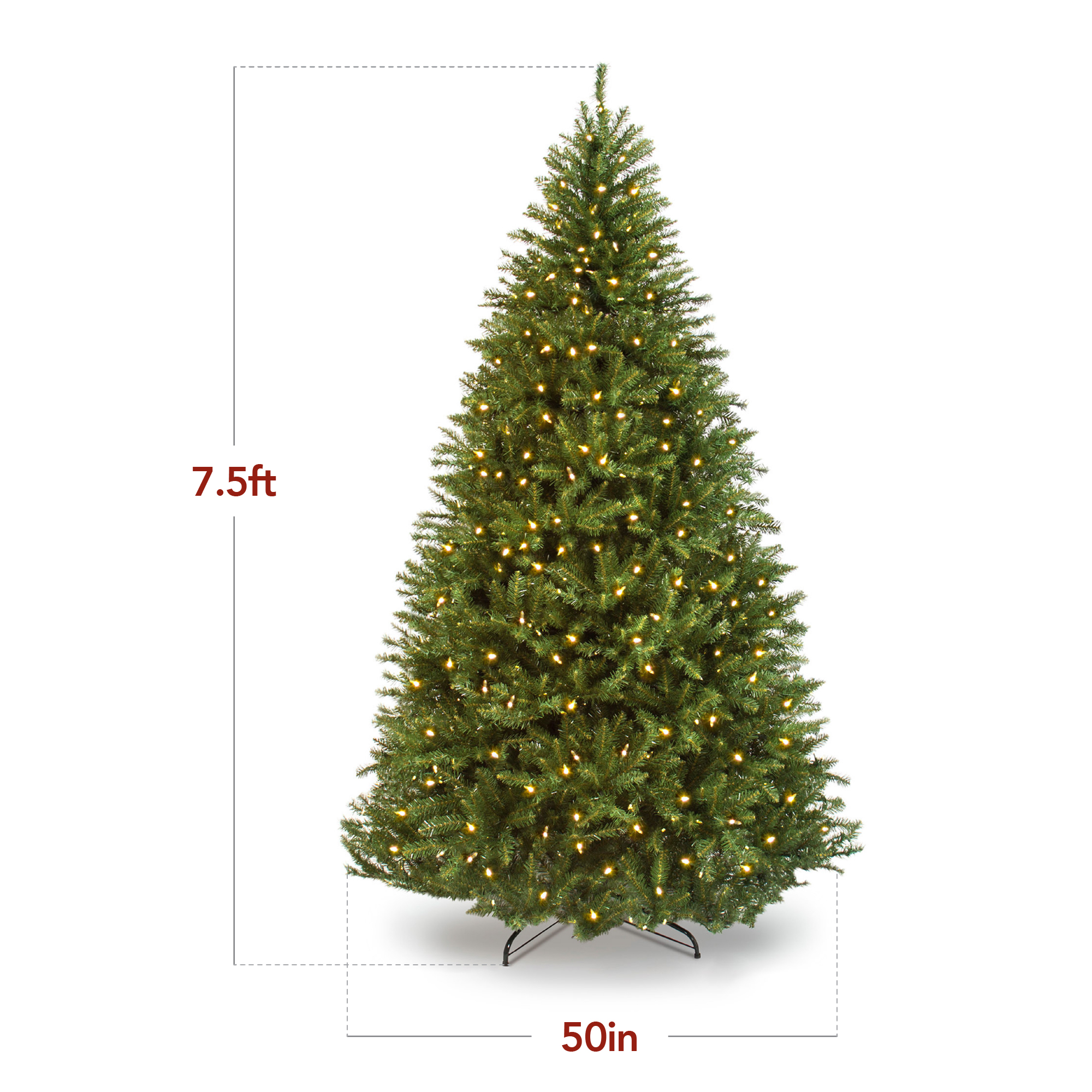 Best Choice Products Pre-Lit Hinged Douglas Artificial Tree w/ Stand