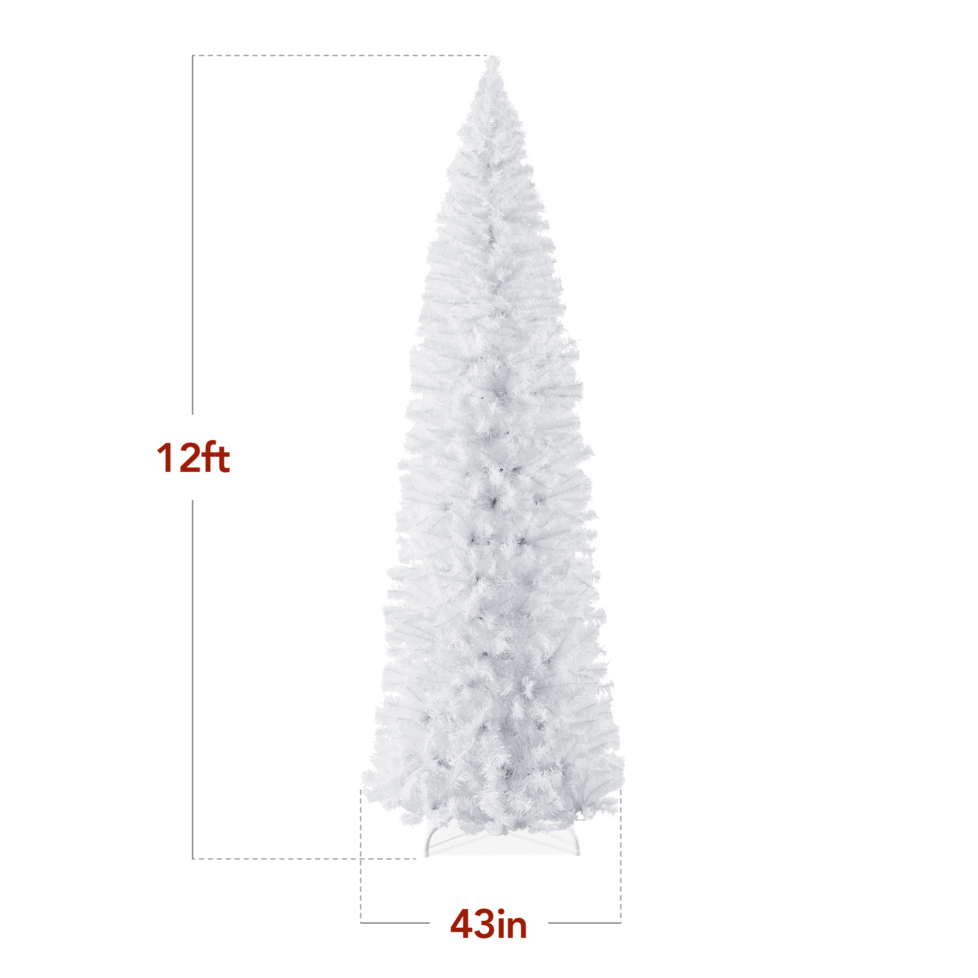 Best Choice Products Artificial Pencil Tree White