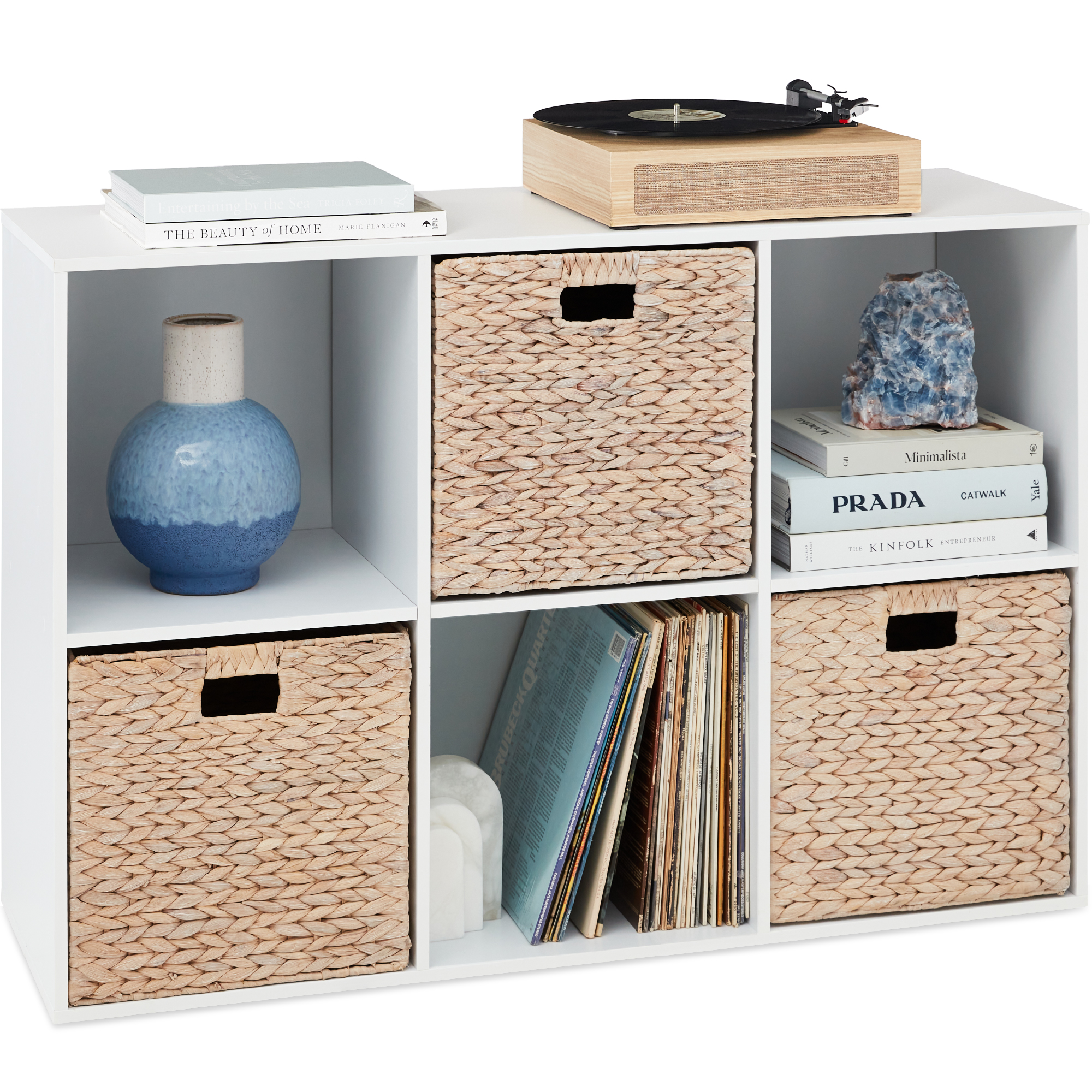 Best Choice Products 6-Cube Bookshelf Storage Display Removable Panels 13.5in