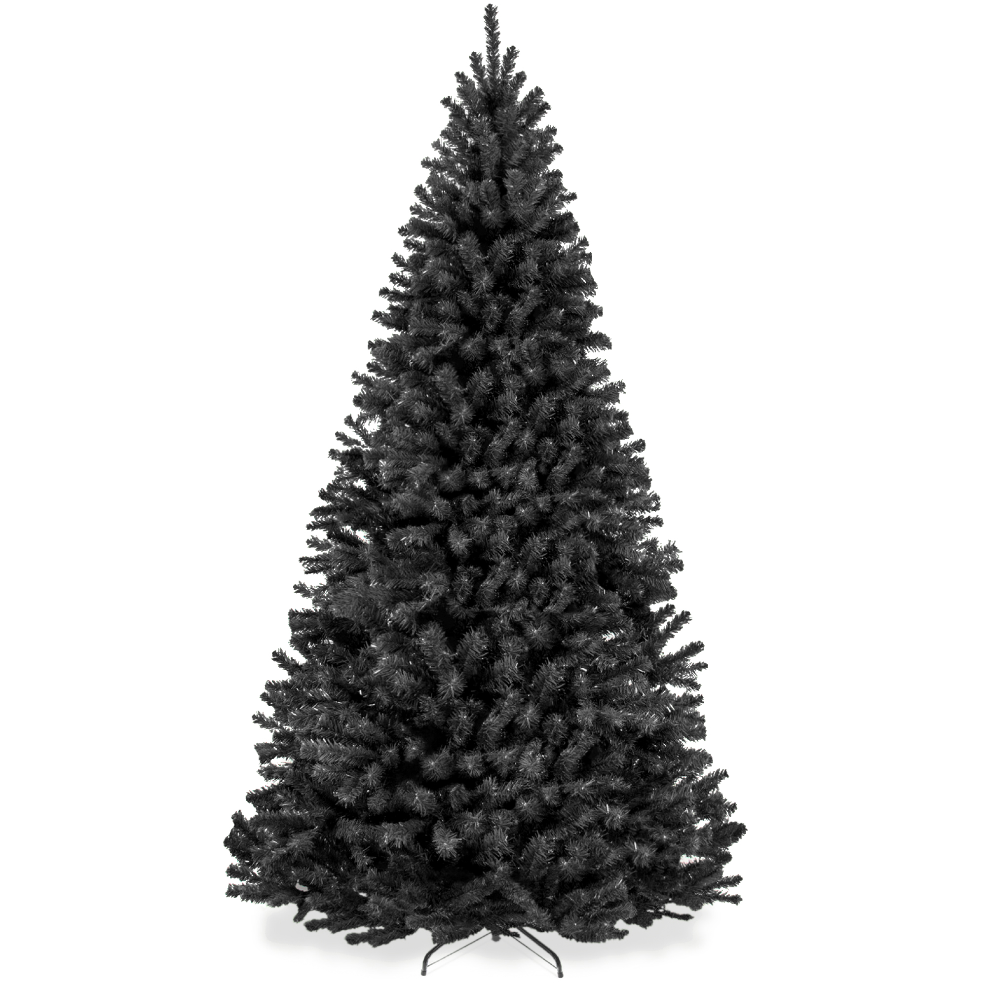 Best Choice Products Unlit Artificial Spruce Tree w/Easy Assembly Black