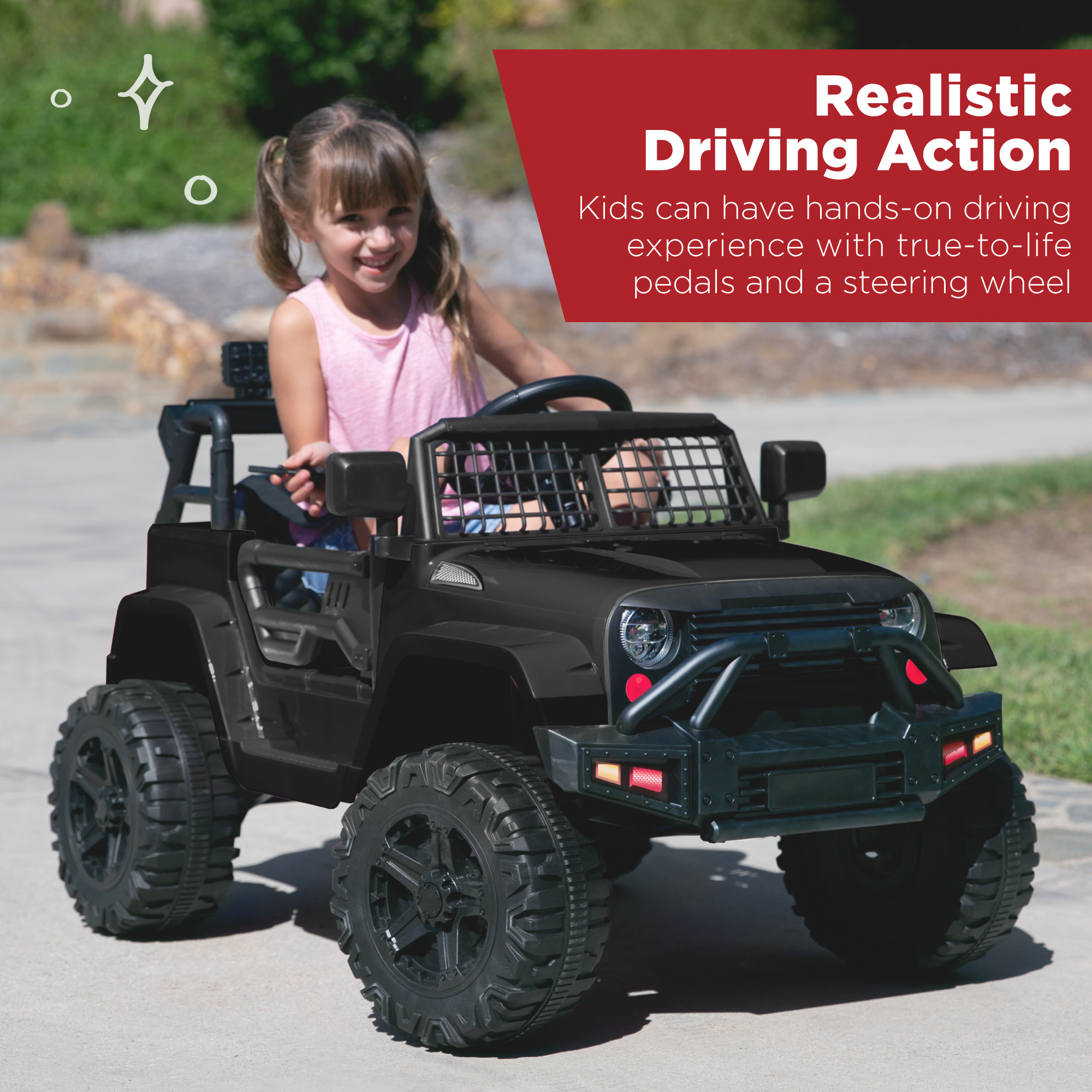 Best Choice Products 12V Kids Ride-On Truck Car Parent Remote Control Spring