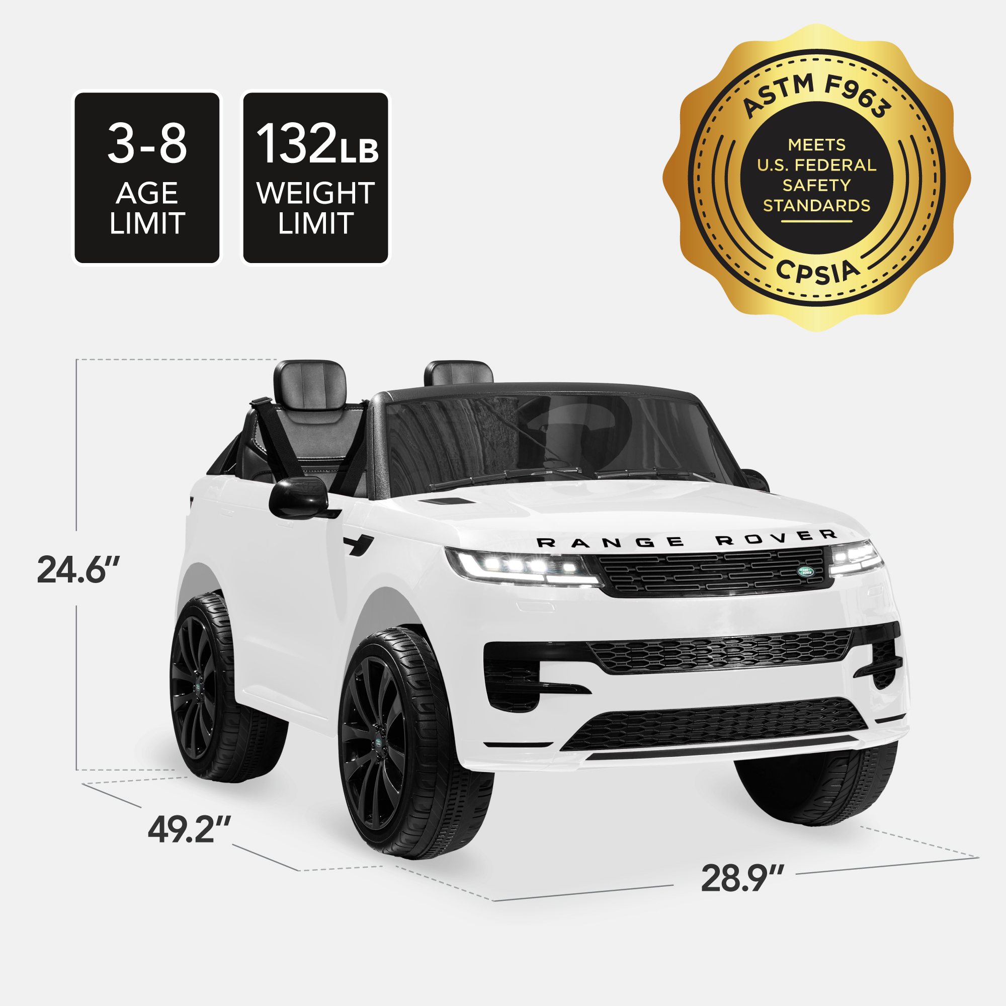 Best Choice Products 24V 2-Seater Licensed Range Rover Sport Ride-On Car Parent