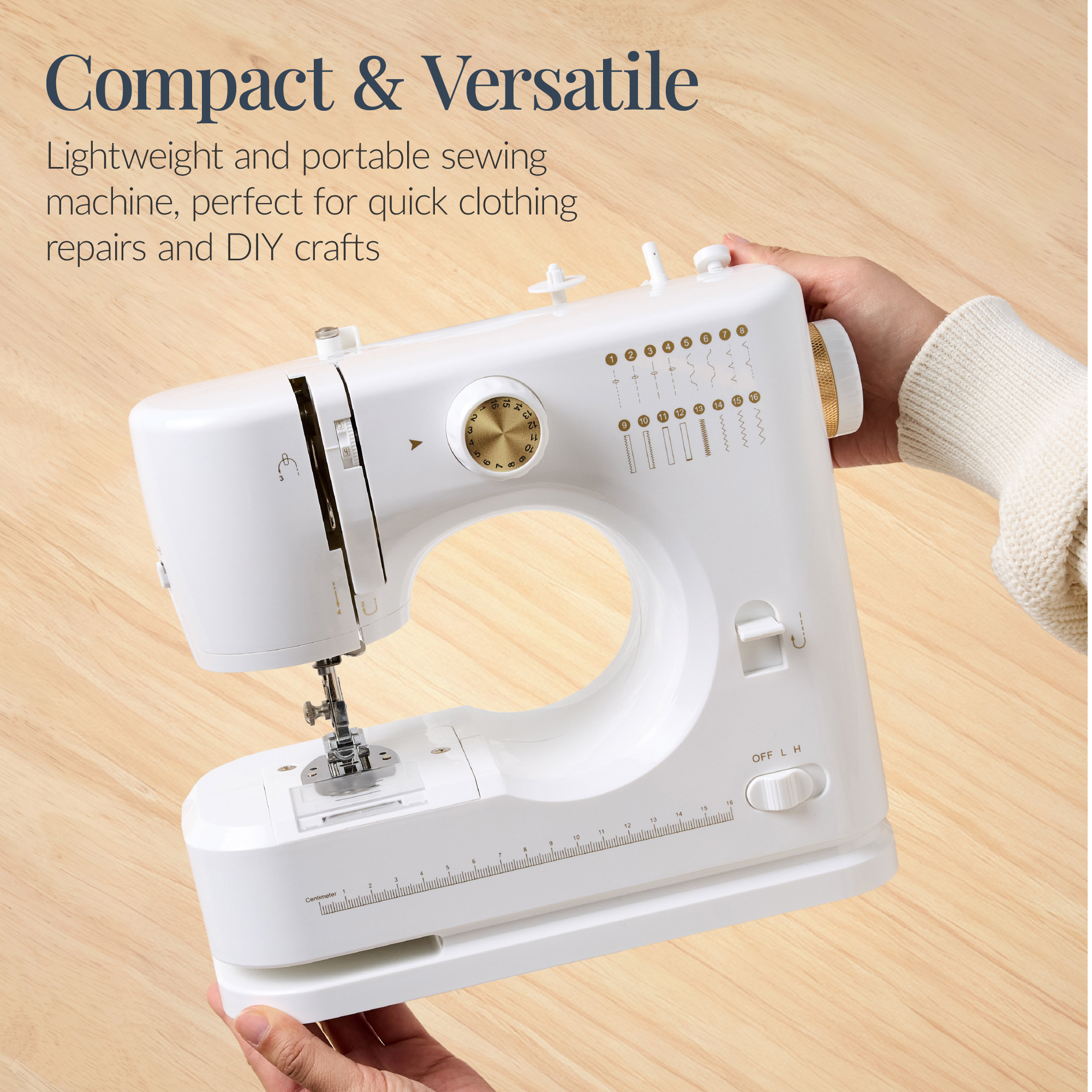 Best Choice Products 55-Piece Sewing Machine Kit Beginners 16 Stitch Patterns