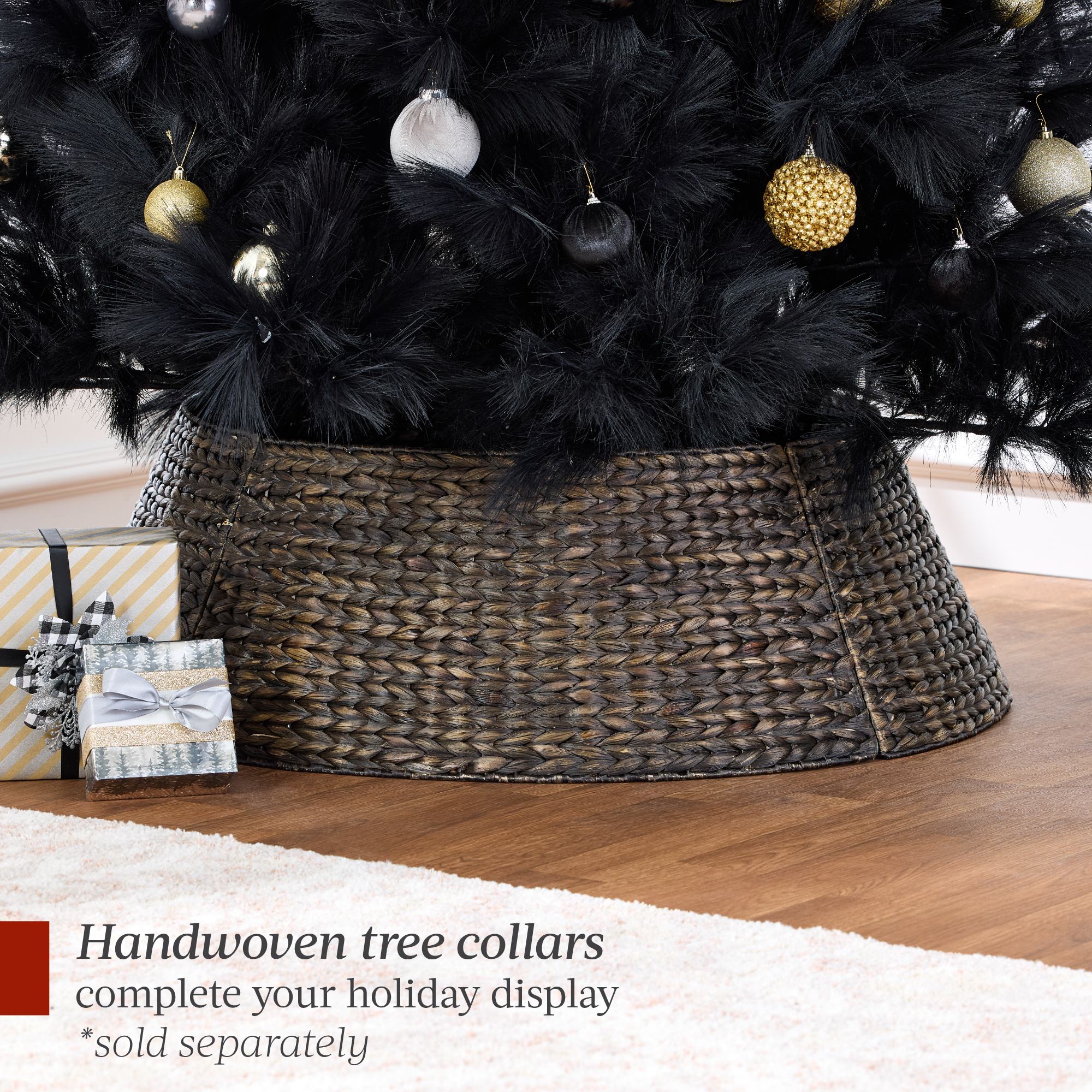 Best Choice Products Artificial Pampas Tree Foldable Metal Base Black