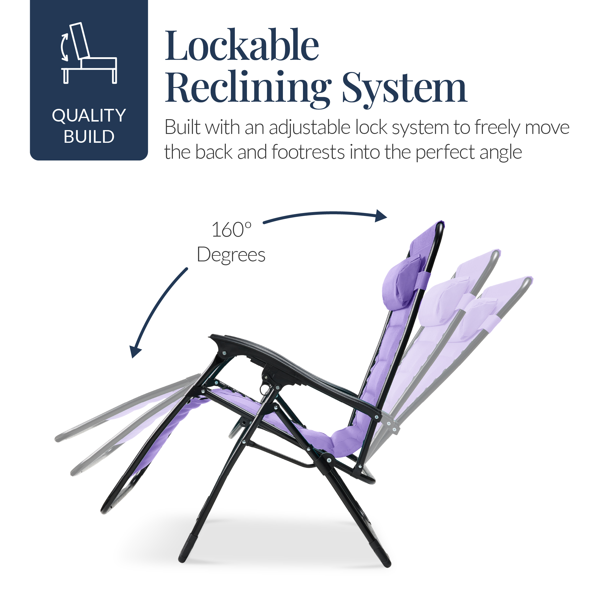Best Choice Products Oversized Padded Zero Gravity Chair Folding Recliner