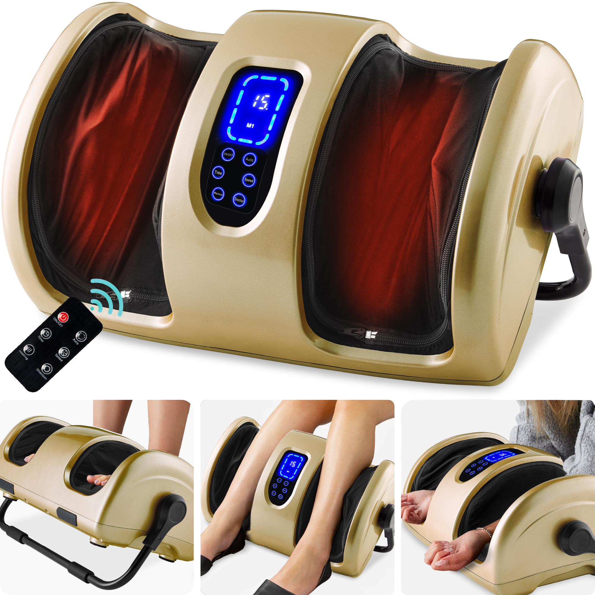 Best Choice Products Reflexology Shiatsu Foot Massager High-Intensity Rollers