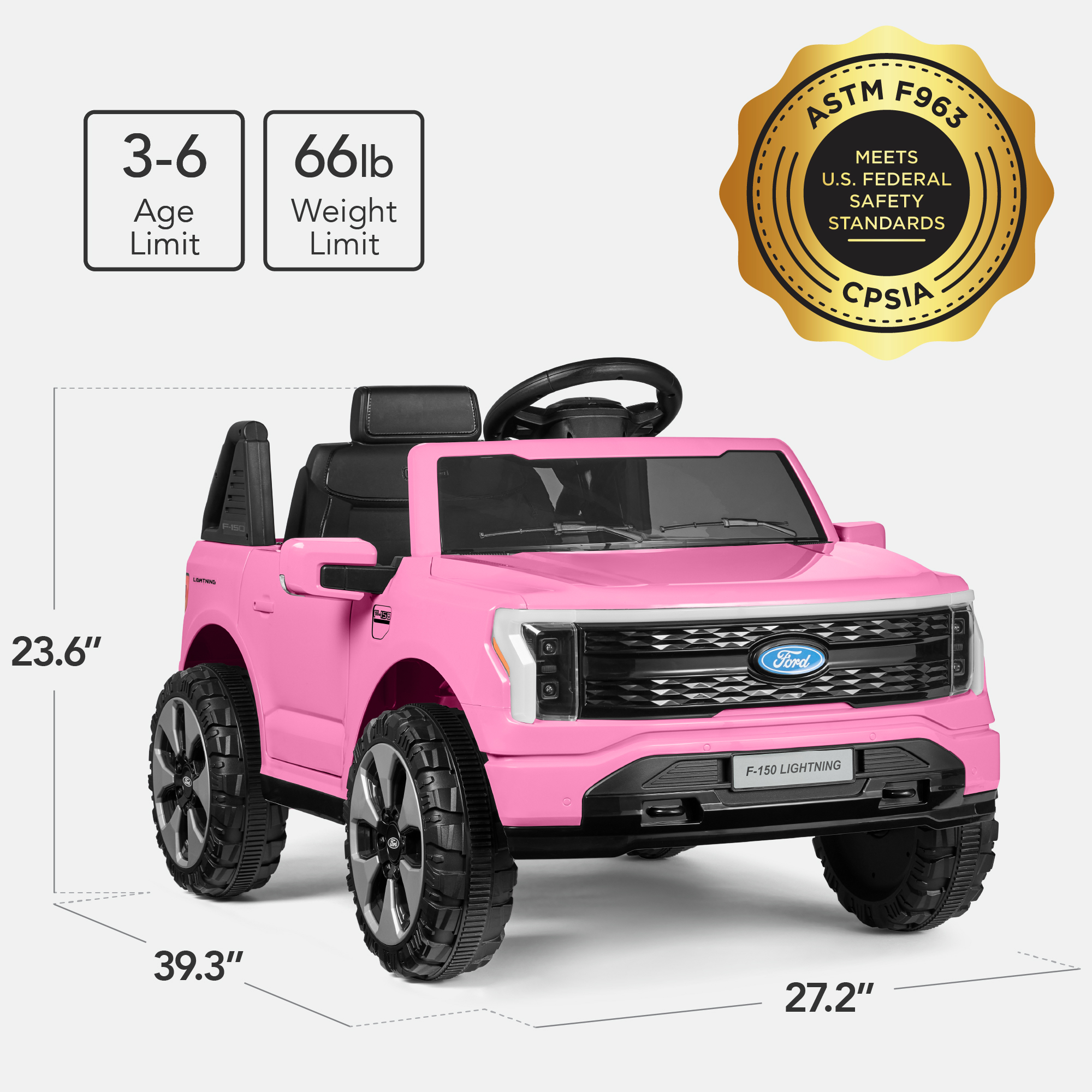 Best Choice Products 12V Kids Ride On Car Officially Licensed Ford Lightning