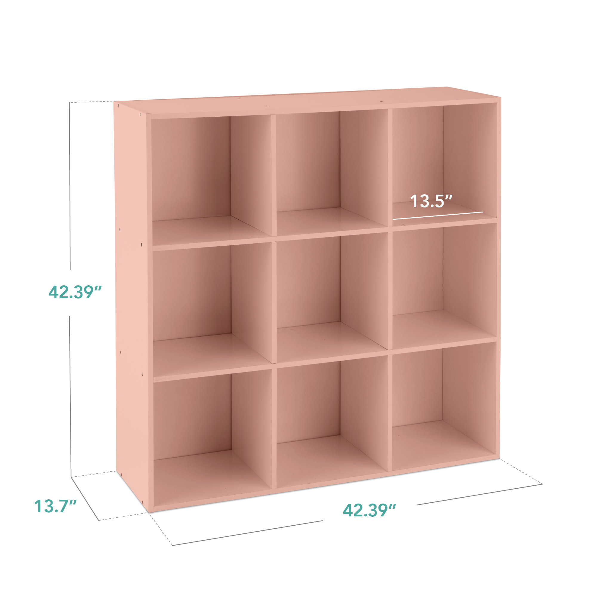 Best Choice Products 9-Cube Bookshelf Storage Display Removable Panels 13.5in
