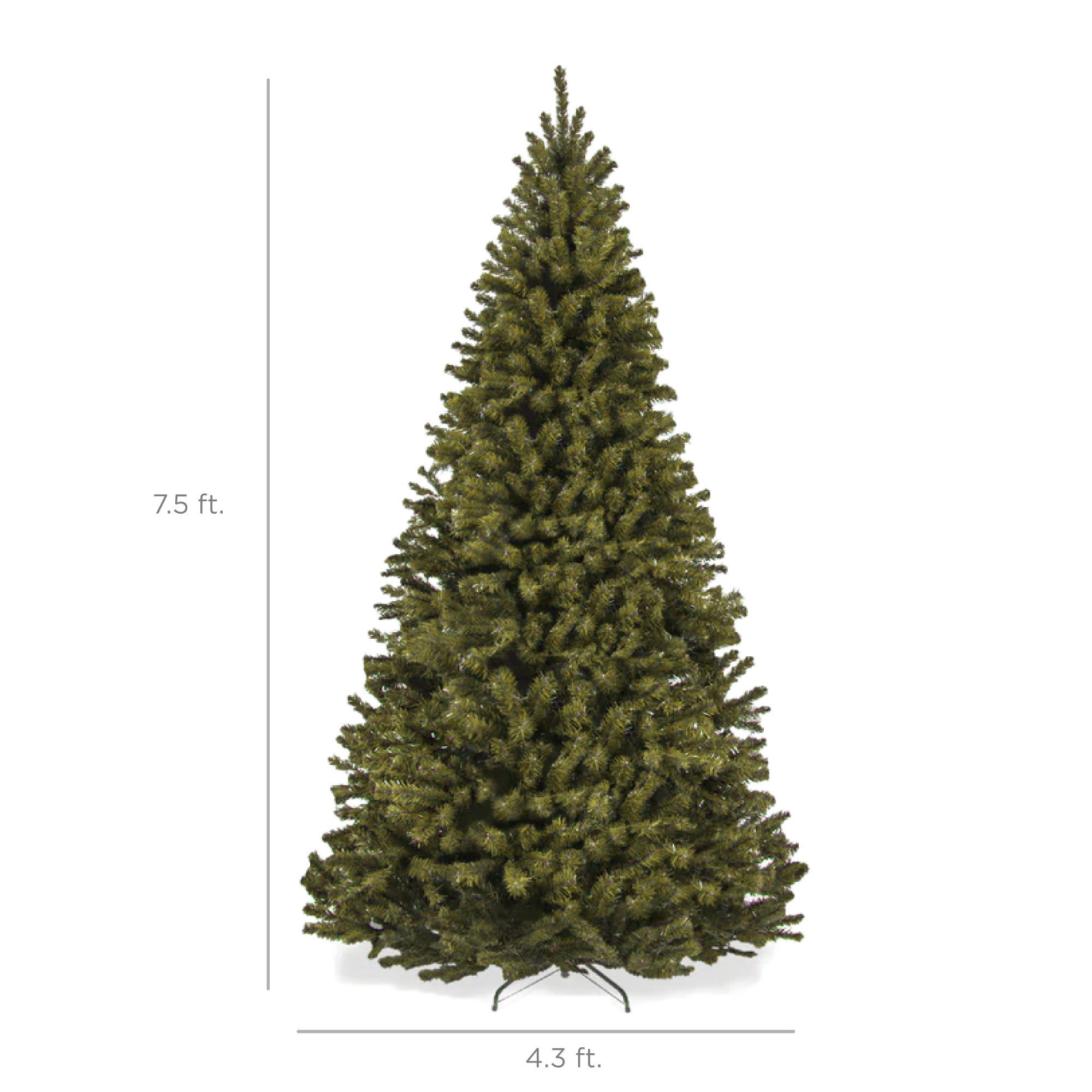 Best Choice Products Unlit Artificial Spruce Tree w/Easy Assembly Green