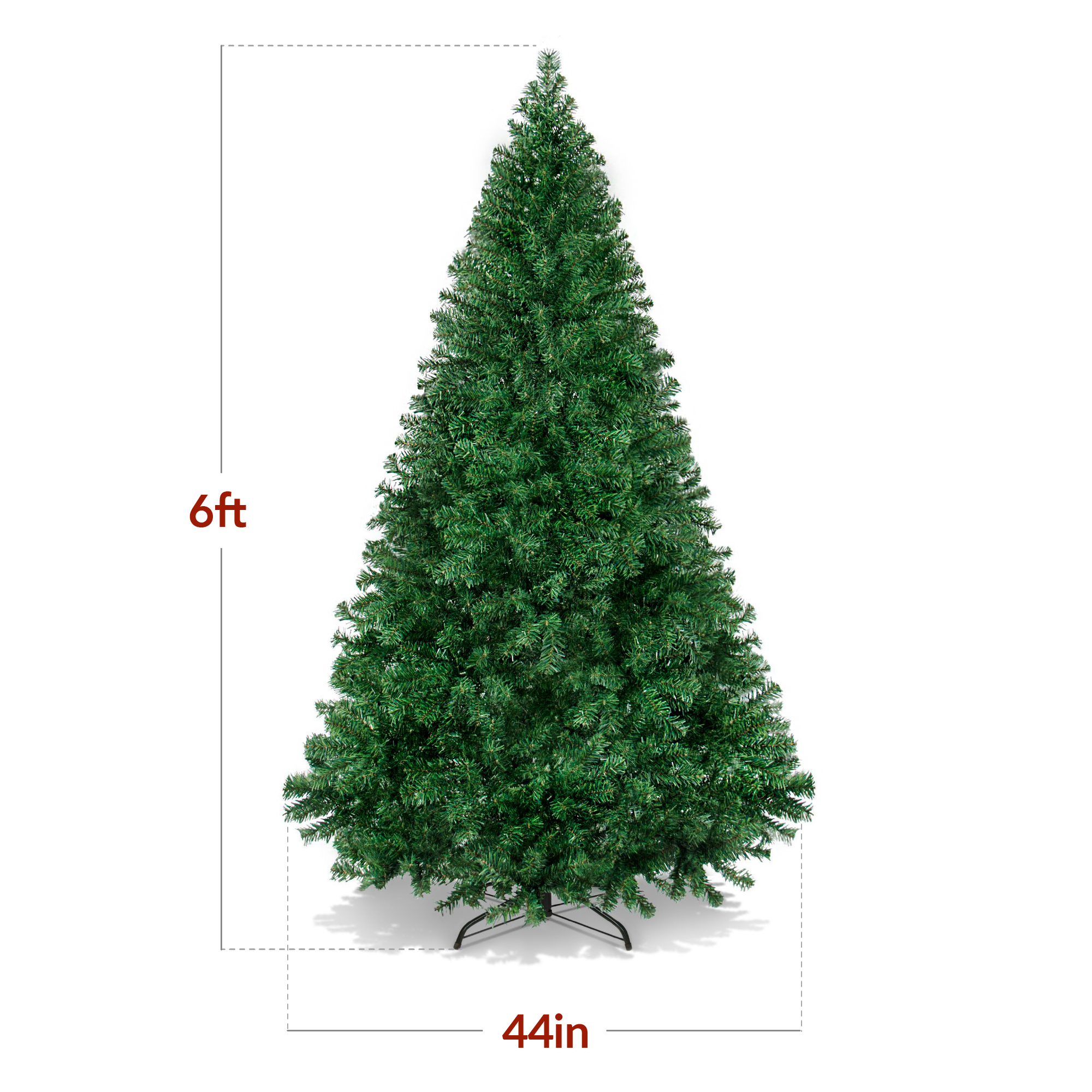 Best Choice Products Artificial Tree Unlit Pine Design w/Easy Assembly Green