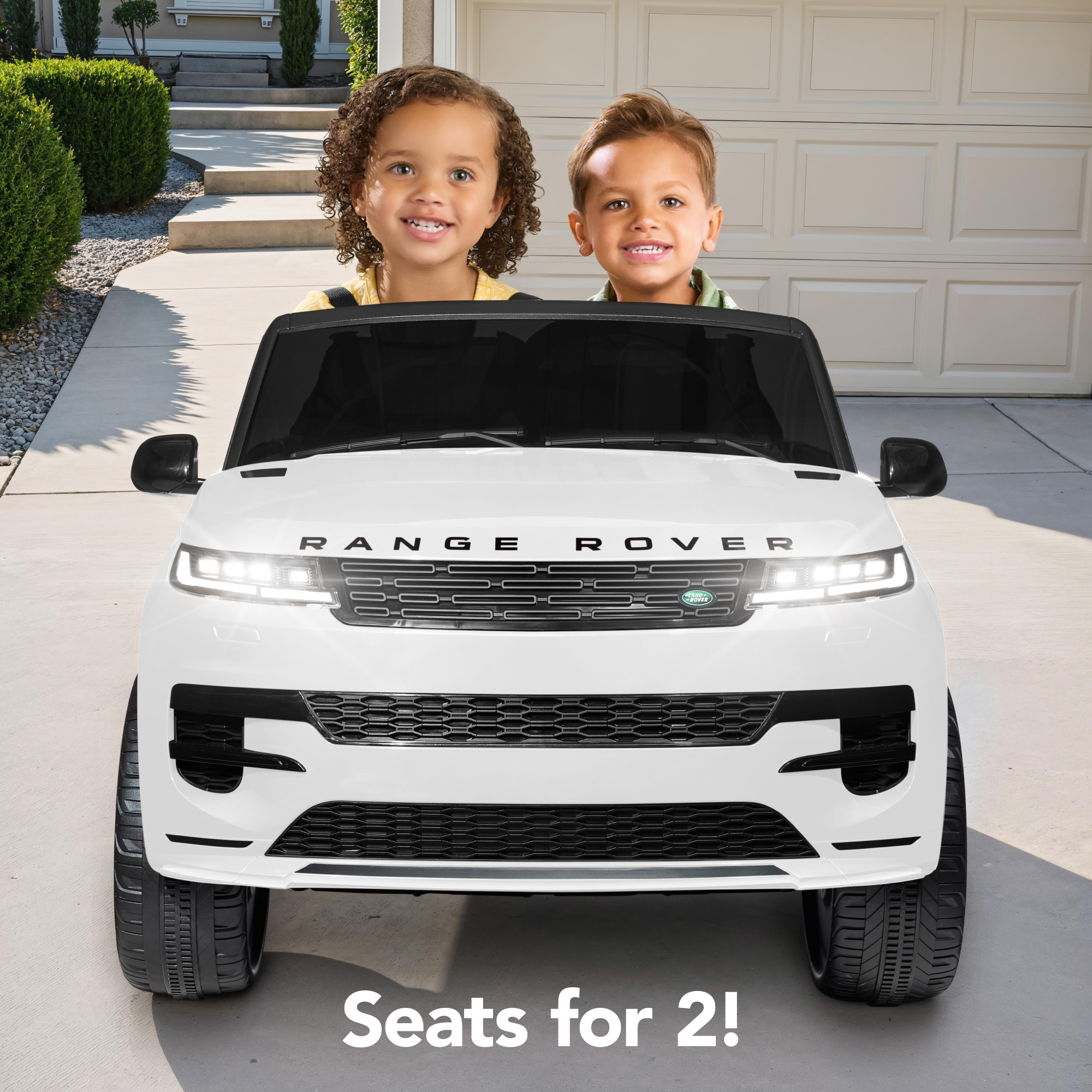 24V 2-Seater Licensed Range Rover Sport Ride-On Car w/ Parent Control ...