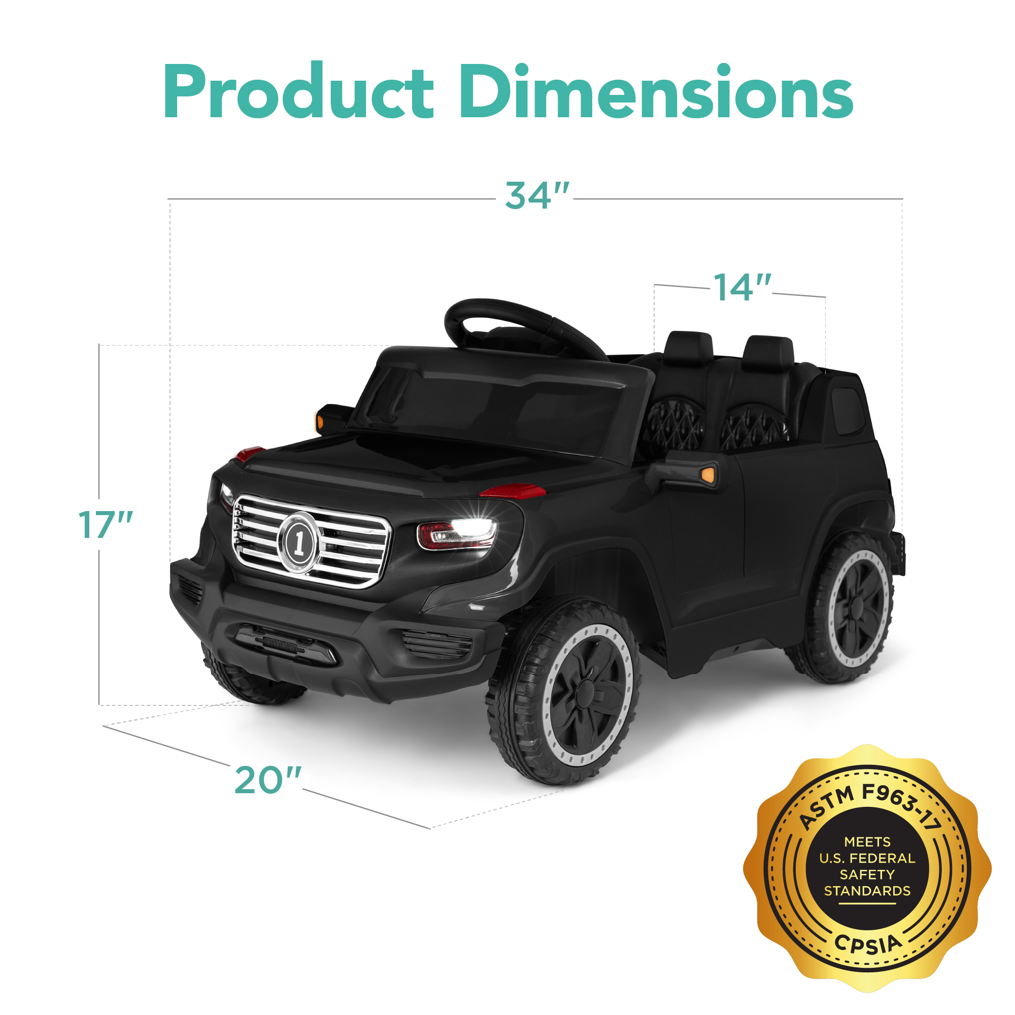 Best Choice Products 6V Kids Ride-On Car Truck Toy RC Parent Control 3 Speeds