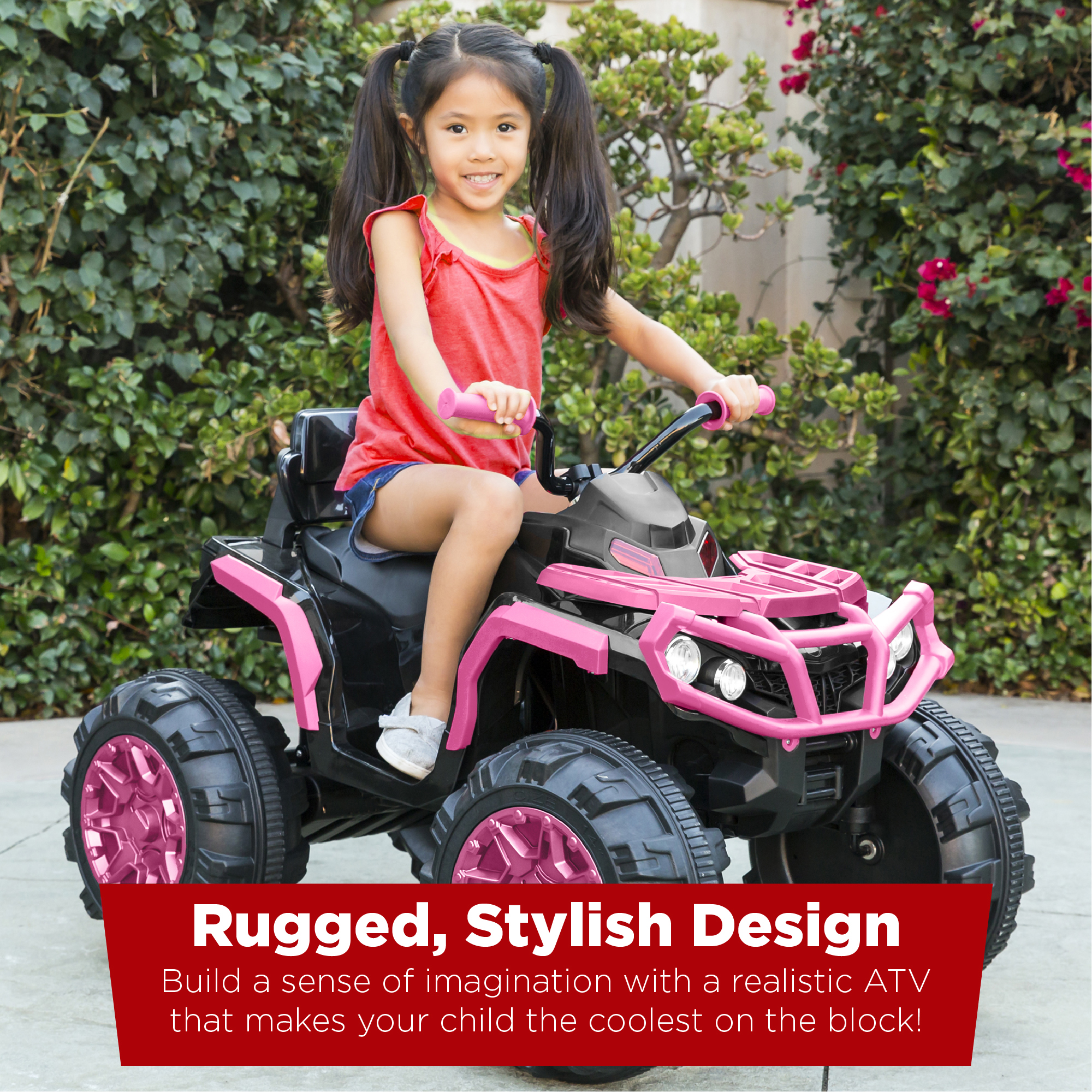 Best Choice Products 12V Kids Ride-On 4-Wheeler Quad ATV Car 3.7mph Max