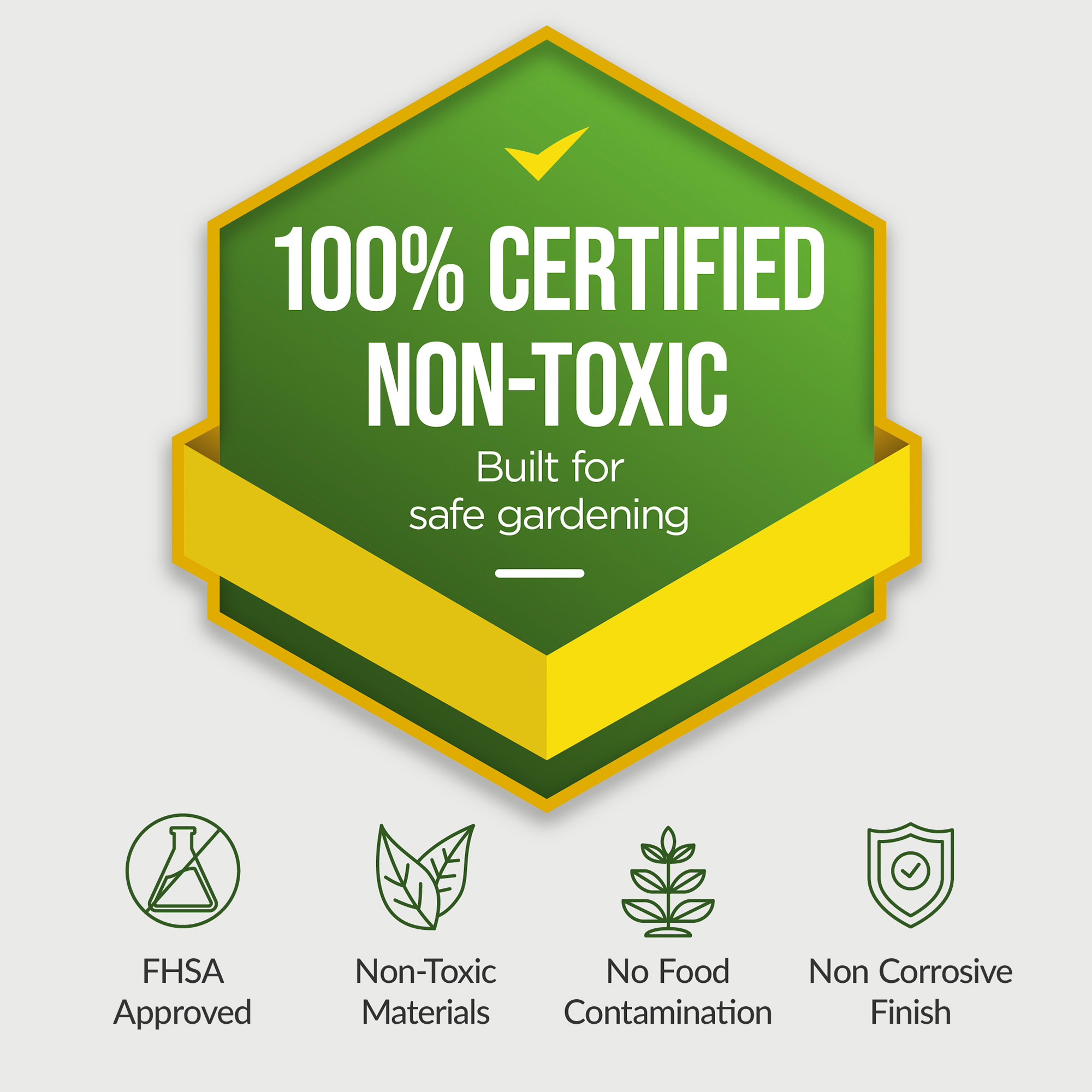 Outdoor Metal Raised Garden Bed for Vegetables, Flowers, Herbs - 6x3x2ft