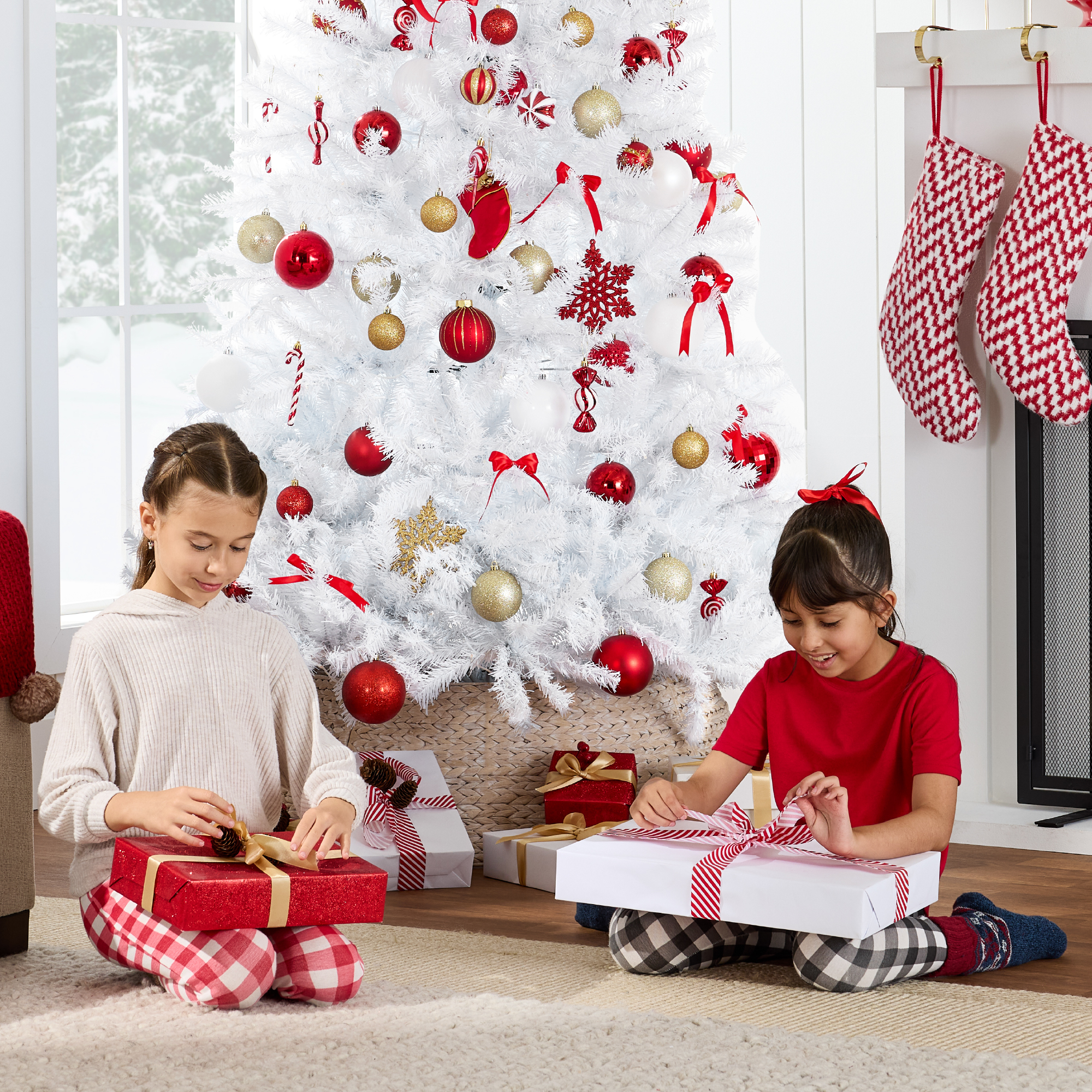 Best Choice Products Artificial Tree Unlit Pine Design w/Easy Assembly White